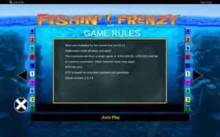 Fishin’ Frenzy – Game rules