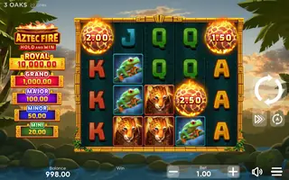 Aztec Fire – Feature in play