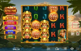 Aztec Fire – Feature in play