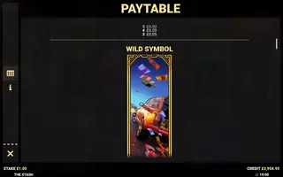 The Stash – Paytable