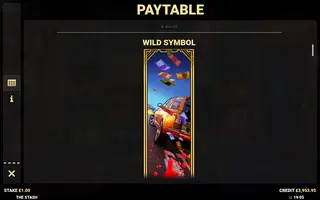 The Stash – Paytable