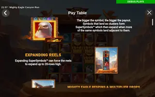 Mighty Eagle Canyon Run – Game rules