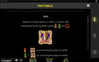 Ember Link Heaven’s Peak – Paytable