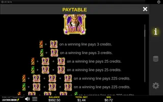 Ember Link Heaven’s Peak – Paytable