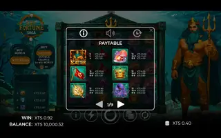 Sea Fortune Saga – Paytable