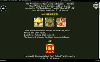 Big Bad Wolf: Cash Collect & Link – Bacon Beach – Game rules