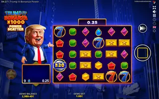 Trump It Bonanza x1000: Power Scatter – Feature in play