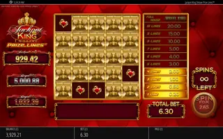 Jackpot King Prize Lines – Feature in play