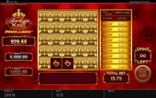 Jackpot King Prize Lines – Feature in play