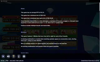 Chain Reaction Hold & Blitz – Game rules