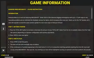 Diamond Mine Megaways – Game rules