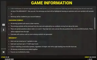 Diamond Mine Megaways – Game rules