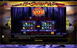 15 Samurai – Game rules