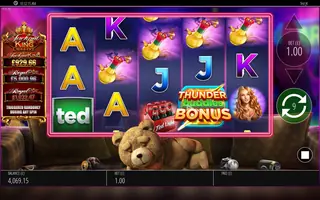 Ted Jackpot King – Feature in play