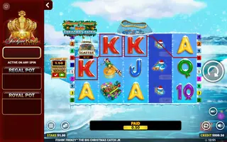 Fishin’ Frenzy Christmas – Winning spin