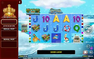Fishin’ Frenzy Christmas – Feature in play