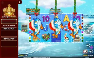 Fishin’ Frenzy Christmas – Feature in play