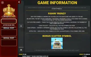 Fishin’ Frenzy Christmas – Game rules