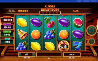 Cash Eruption MegaJackpots – Feature in play