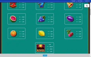Cash Eruption MegaJackpots – Paytable