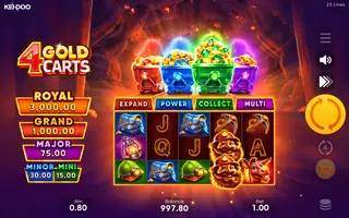 4 Gold Carts – Winning spin