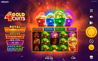 4 Gold Carts – Winning spin