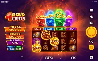 4 Gold Carts – Winning spin