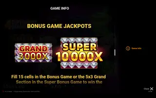 4 Supershiny Diamonds – Paytable