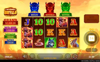 3 Big Barrels Buffalo – Base game