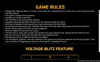 Voltage Blitz Neptune Rise – Game rules