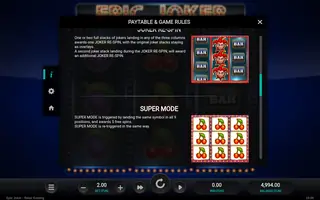 Epic Joker – Game rules