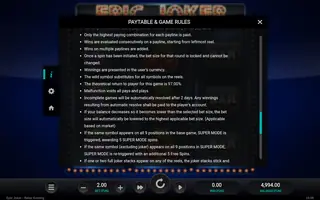 Epic Joker – Game rules