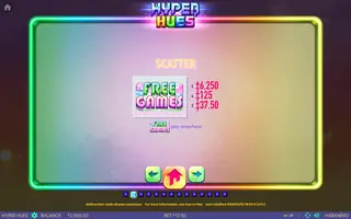 Hyper Hues – Paytable