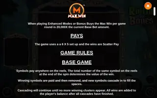 Rolling the Bones – Game rules