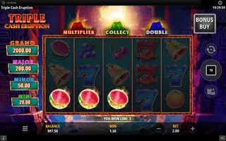 Triple Cash Eruption – Winning spin