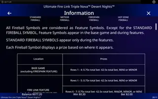 Ultimate Fire Link Triple Nova Desert Nights – Game rules