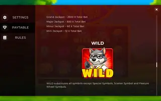 Piggy Wheel Bonanza – Paytable