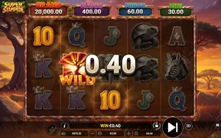 Super Stampede – Feature in play