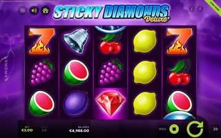 Sticky Diamonds Deluxe – Feature in play