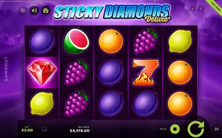 Sticky Diamonds Deluxe – Feature in play