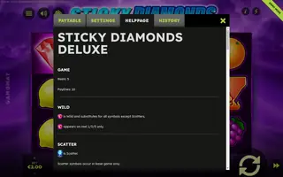 Sticky Diamonds Deluxe – Game rules