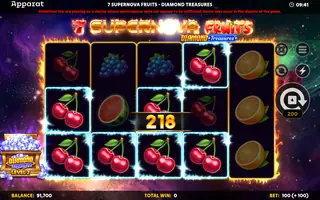 7 Supernova Fruits Diamond Treasures – Winning spin