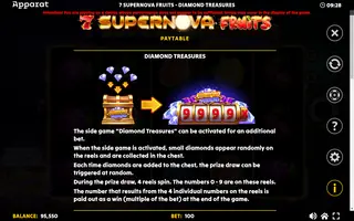 7 Supernova Fruits Diamond Treasures – Game rules