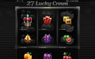 27 Lucky Crown – Paytable