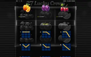 27 Lucky Crown – Paytable