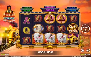 Almighty Mustang Express White Bison – Free spins