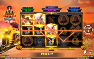 Almighty Mustang Express White Bison – Free spins