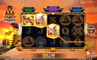 Almighty Mustang Express White Bison – Free spins