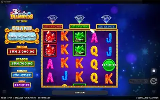 3 Jewelling Diamonds – Winning spin