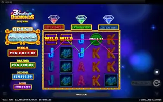 3 Jewelling Diamonds – Feature in play